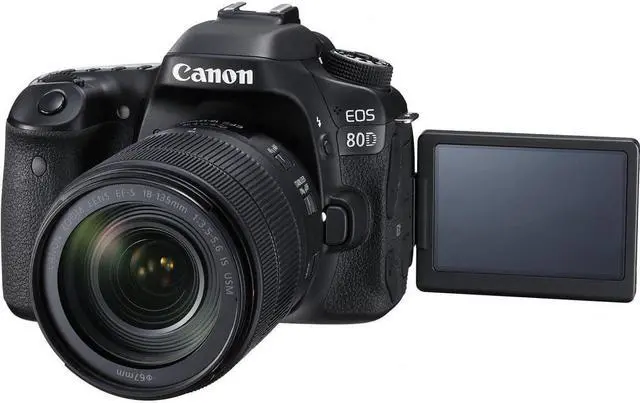 Alt view image 4 of 4 - Canon EOS 80D DSLR Camera with 18-135mm Lens Accessory Bundle  w/ Cleaning Kit
