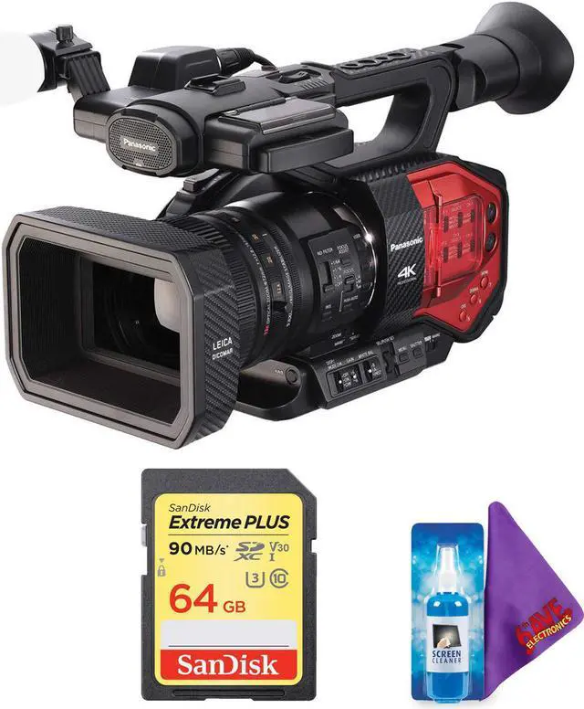 Main image of Panasonic AG-DVX200 4K Camcorder with Four Thirds Sensor and Integrated Zoom Lens + Pro Memory Card