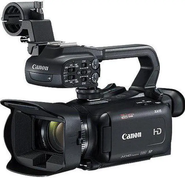 Alt view image 3 of 8 - canon xa15 compact full hd camcorder with sdi, hdmi, and composite output starter accessory bundle
