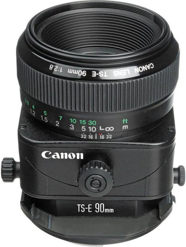 Alt view image 4 of 4 - Canon TS-E 90mm f/2.8 Tilt-Shift Lens (Intl Model) - Prime + Artistic Portraiture + Product Photography With: Pro UV/CPL/F, Macro + Graduated Filter Set + Cleaning Kit + Card Reader