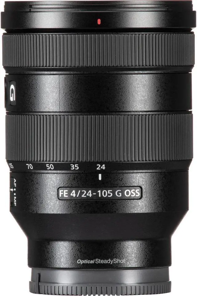 Alt view image 2 of 10 - Sony SEL24105G - 24 mm to 105 mm - f/4 - Zoom Lens for Sony E - Designed for Camera - 77 mm Attachment - 0.31x Magnification - 4.4x Optical Zoom - Optical IS - 4.5"Length - 3.3"Diameter