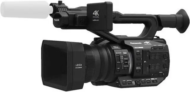 Alt view image 2 of 8 - Panasonic AG-UX90 4K/HD Professional Camcorder (Intl Model) Studio Starter Bundle