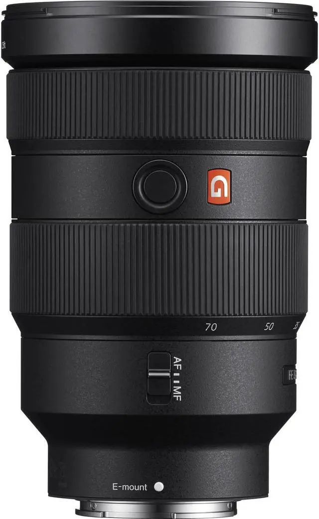 Alt view image 3 of 18 - Sony - 24 mm to 70 mm - f/2.8 - Zoom Lens for Sony E - Designed for Camera - 82 mm Attachment - 0.24x Magnification - 2.9x Optical Zoom - 5.4"Length - 3.4"Diameter