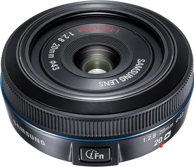 Alt view image 2 of 5 - Samsung 20mm f/2.8 Pancake Lens for NX10 / NX100 (Black)