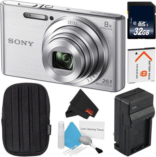 Sony Cyber-shot DSC-W830 Digital Camera (Silver) + Small Case +