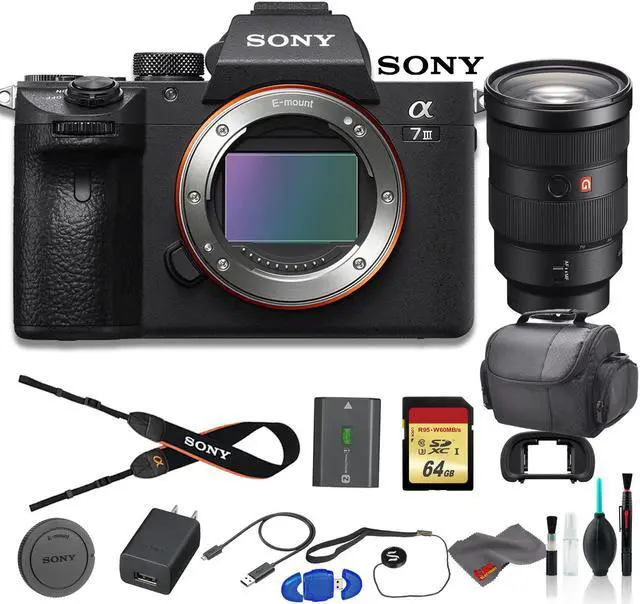 Main image of Sony Alpha a7 III Mirrorless Digital Camera Bundle - With Sony FE 24-70mm f2.8 Lens, Bag, 64GB Memory Card, Memory Card Reader and More