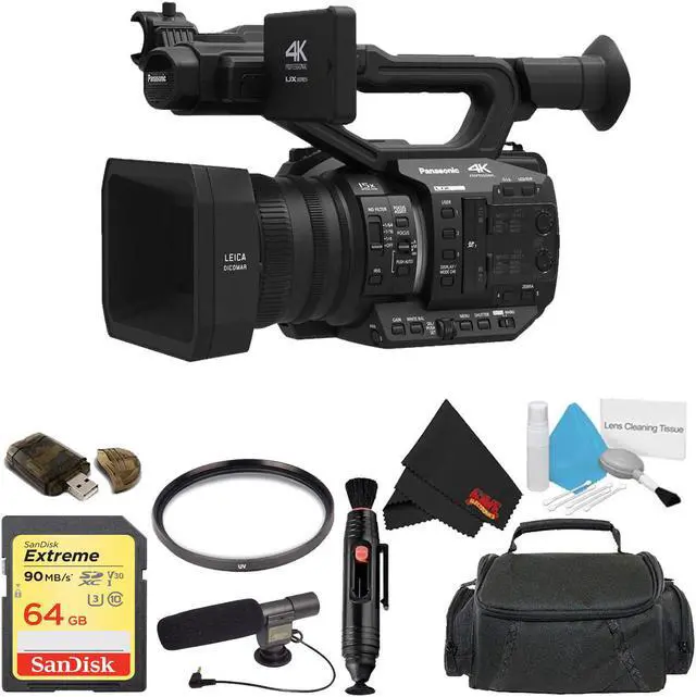 Main image of Panasonic AG-UX90 4K/HD Professional Camcorder Silver Bundle with Standard Accessories