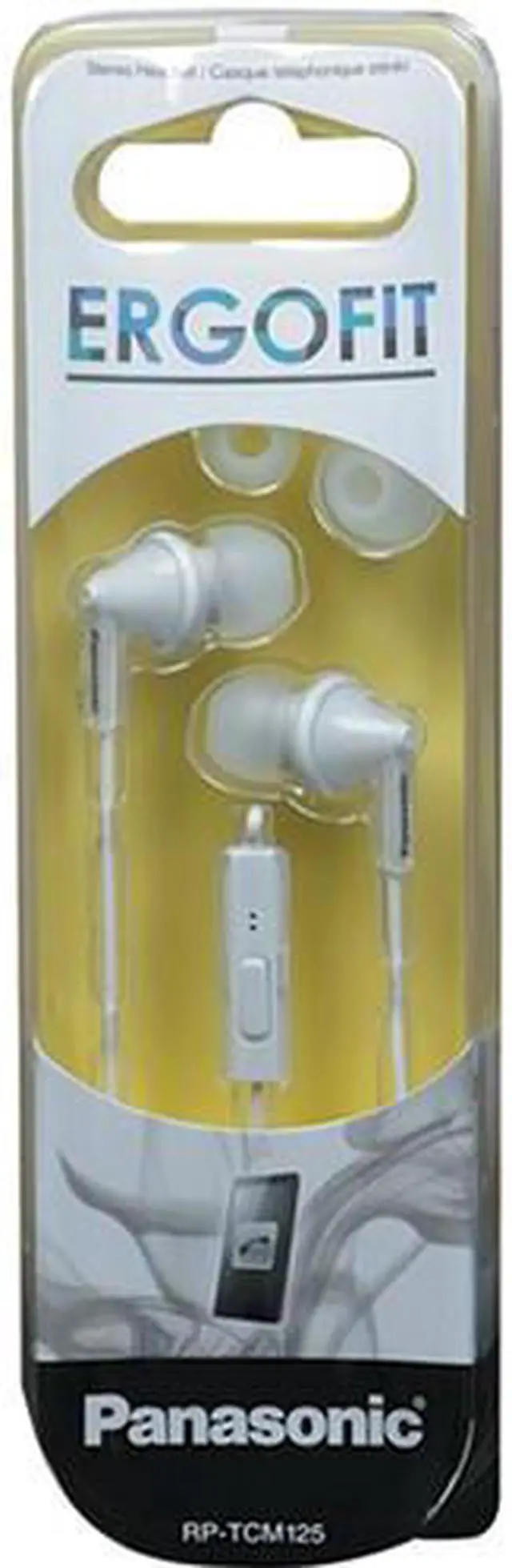 Alt view image 11 of 11 - Panasonic Rp-tcm125-w Tcm125 Earbuds With Remote & Microphone (White)