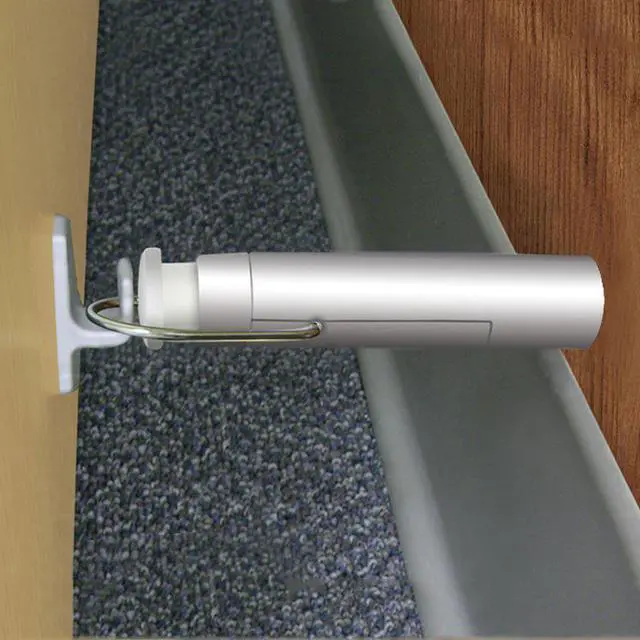 Alt view image 3 of 4 - Sierra Tools Fast Installation Automatic Door Stop, Silver