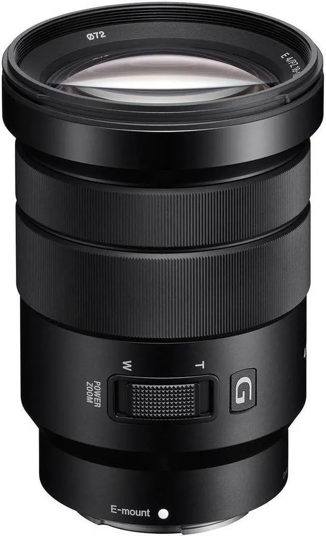 Main image of Sony - 18 mm to 105 mm - f/4 - Full Frame Sensor - Zoom Lens for Sony E - 72 mm Attachment - 0.11x Magnification - 5.8x Optical Zoom - Optical IS - 3.1"Diameter