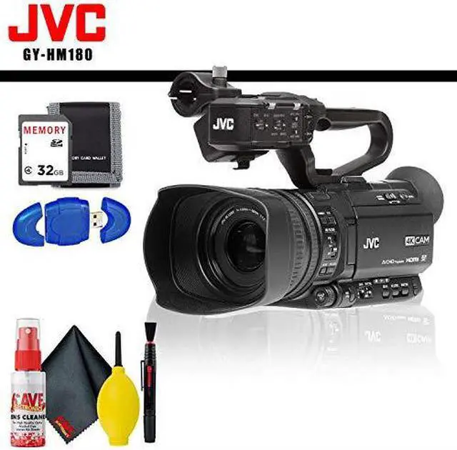 Alt view image 4 of 5 - JVC Ultra HD 4K Camcorder with HD-SDI + Memory Card Kit + Cleaning Kit