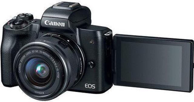 Alt view image 3 of 4 - Canon EOS M50 Mirrorless Digital Camera with 15-45mm Lens and 4K Video Bundle with Spare Battery and Travel Charger - Intl Model w/ 2 Year Seller Warranty