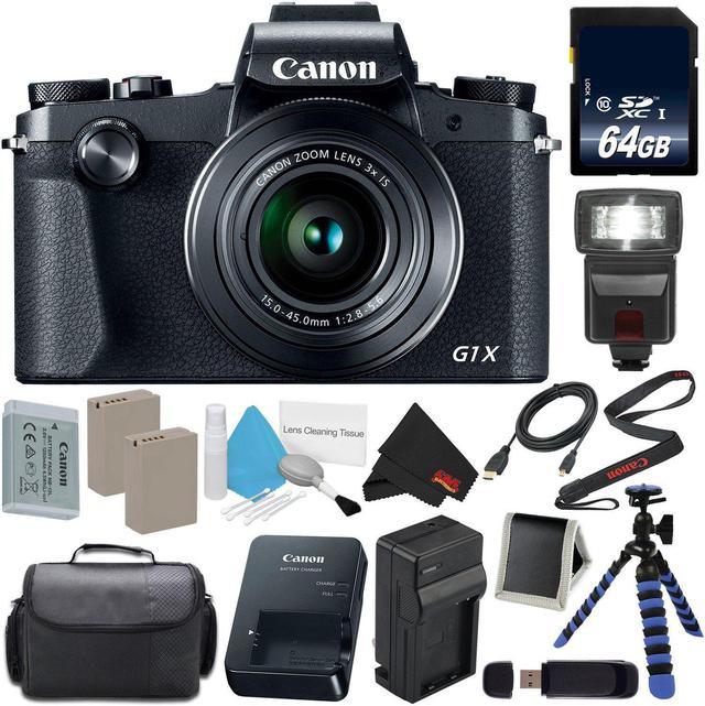 Canon PowerShot G1 X Mark III Digital Camera #2208C001 International  Version (No Warranty) + Replacement Lithium Ion Bat