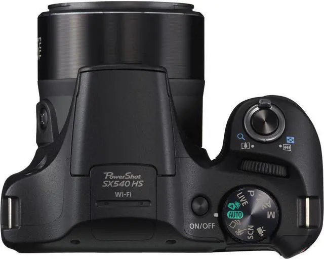 Alt view image 3 of 4 - Canon PowerShot SX540 HS Digital Point and Shoot 20MP Camera + Extra Battery + Digital Flash + Camera Case + 32GB Class