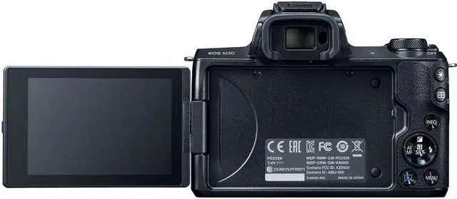 Alt view image 5 of 5 - Canon EOS M50 Mirrorless Digital Camera with 15-45mm Lens + UV FLD CPL Filter Kit + Wide Angle & Telephoto Lens + Camera