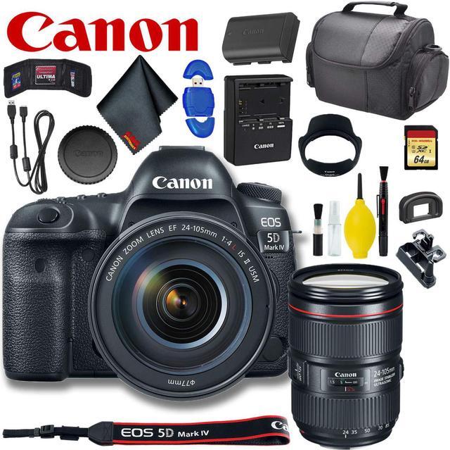 Main image of Canon EOS 5D Mark IV DSLR Camera with 24-105mm f/4L II Lens (Intl Model) Standard Bundle