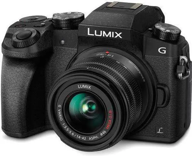 Alt view image 2 of 4 - Panasonic Lumix DMC-G7 Mirrorless Digital Camera with 14-42mm Lens - Starter Bundle with 1 Year Extended Warranty