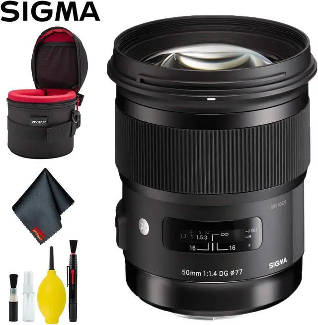 Main image of Sigma 50mm f/1.4 DG HSM Art Lens for Canon EF Deluxe Kit