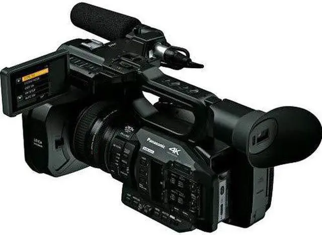 Alt view image 4 of 4 - Panasonic AG-UX180 4K Premium Professional Camcorder Bundle w/ Tripod