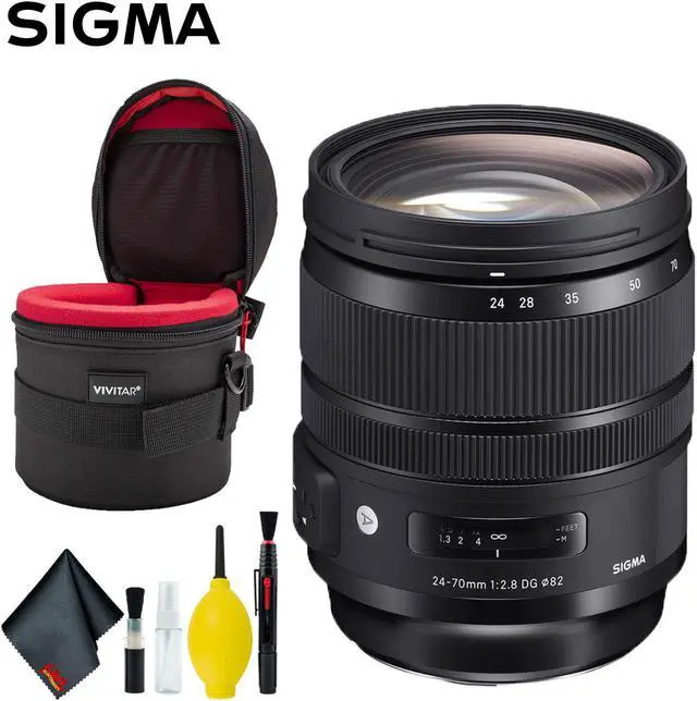 Main image of Sigma 24-70mm f/2.8 DG OS HSM Art Lens for Nikon F (Intl Model) Deluxe Kit