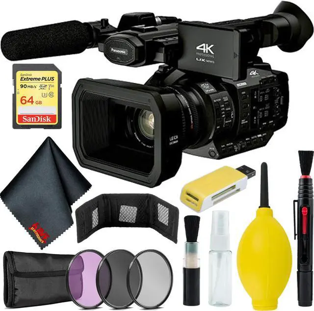 Main image of Panasonic AG-UX180 4K Premium Professional Camcorder Bundle w/ 64GB Memory Card + Accessories