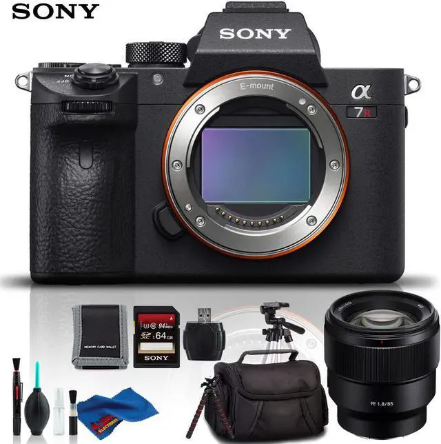 Main image of Sony Alpha a7R III Mirrorless Digital Camera with 85mm Lens - Deluxe Kit