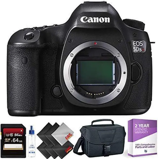 Alt view image 2 of 3 - Canon EOS 5DS R DSLR Camera (Body Only) + 64GB Memory Card + Essential Accessories Bundle