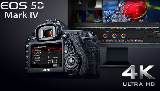 Alt view image 4 of 4 - Canon EOS 5D Mark IV DSLR Camera with 24-70mm f/4L Lens (International Version) - 30.4 Megapixel - 4K Video with Pro Cle