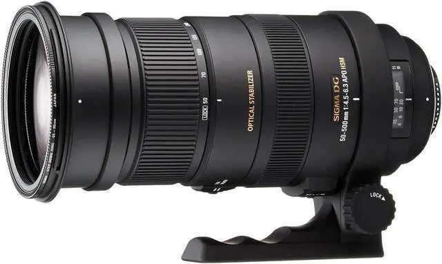 Alt view image 3 of 3 - Sigma 738306 50-500mm F/4.5-6.3 APO DG OS HSM SLD Ultra Telephoto Zoom Lens for Nikon Digital DSLR Camera - International
