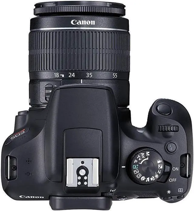 Alt view image 4 of 4 - Canon EOS Rebel T6 Digital SLR Camera with EF-S 18-55mm + EF-S 55-250mm STM (Black) Professional Accessory Bundle Packag