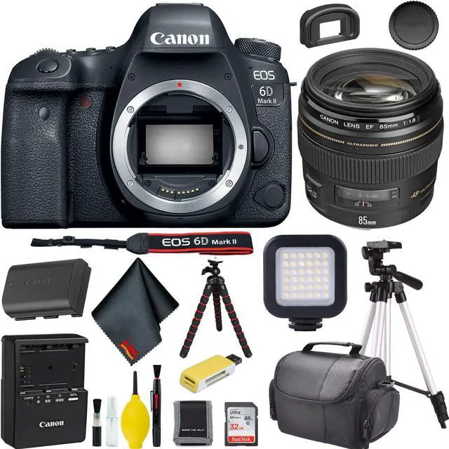 Main image of Canon EOS 6D Mark II DSLR Camera w/ 32GB Memory + Accessories Bundle