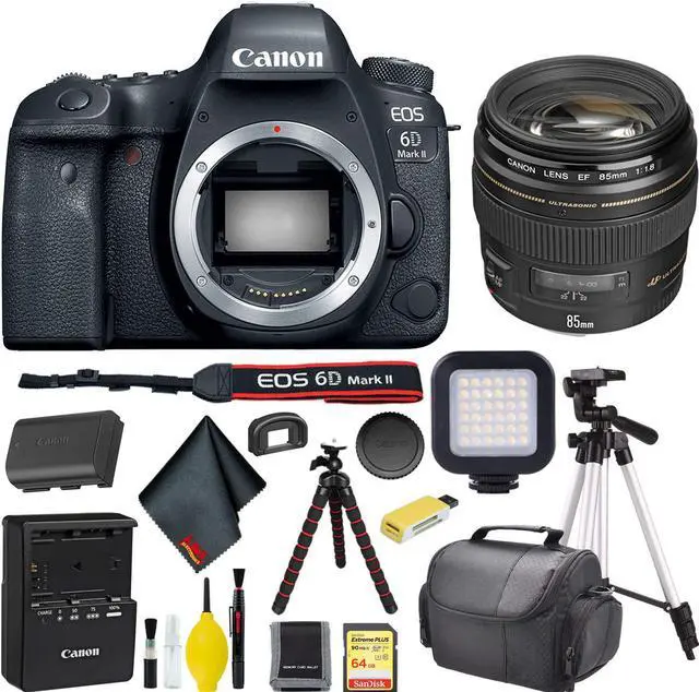 Main image of Canon EOS 6D Mark II DSLR Camera w/ 64GB Memory + Accessories Bundle