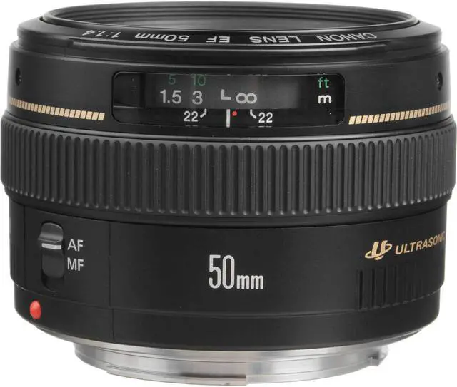Alt view image 2 of 4 - Canon EF 50mm f/1.4 USM Camera Lens + 3 Pcs Filter Kit + Cleaning Kit