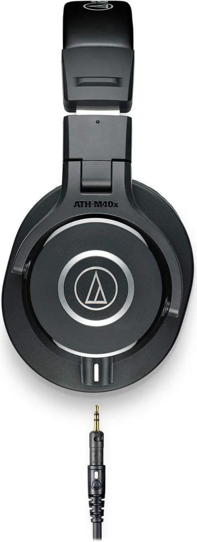 Alt view image 4 of 5 - Audio-Technica ATH-M40x Over-Ear Professional Studio Monitor Headphones with 6ave Cleaning Kit, Carrying Case and 1-Year