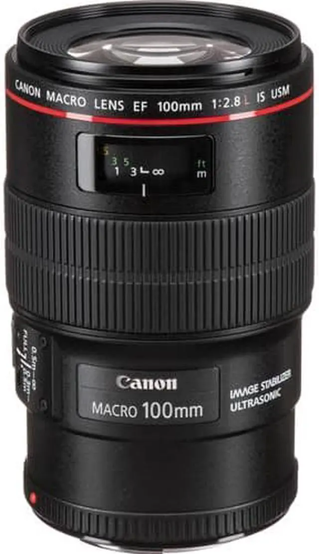 Alt view image 2 of 4 - Canon EF 100mm f/2.8L Macro IS USM Lens Bundle with Cleaning Kit, Filter Kits, and Padded Lens Case (Intl Model)