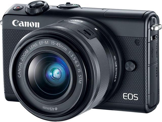 Alt view image 2 of 4 - Canon EOS M100 Mirrorless Digital Camera with 15-45mm Lens (Black) 2209C011 International Version - Deluxe Bundle