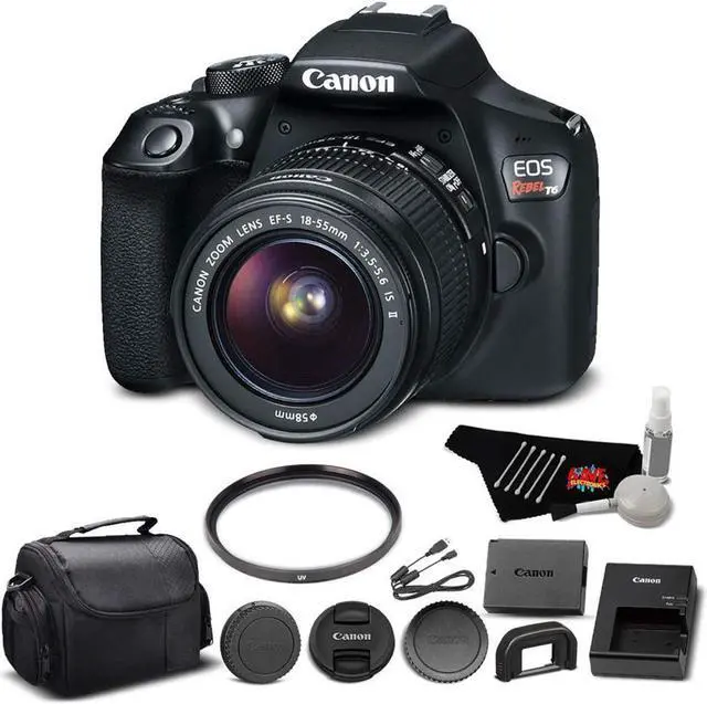 Main image of Canon EOS Rebel T6 DSLR Camera Kit with EF-S 18-55mm f/3.5-5.6 is II Lens with UV Filter + Carrying Case