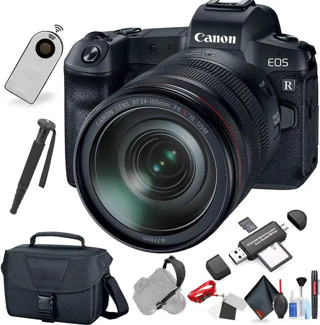 Main image of Canon EOS R Mirrorless Digital Camera with 24-105mm Lens (International Model) with Extra Accessory Bundle