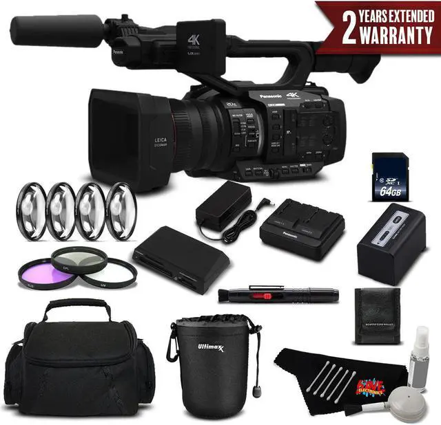 Main image of Panasonic AG-UX180 4K Premium Professional Camcorder International Version Pro Plus Warranty Bundle