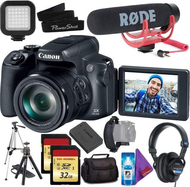 Weg Brouwerij zaterdag Canon PowerShot SX70 HS Digital Camera International Model Vlog Bundle  Camera Kits - Newegg.com