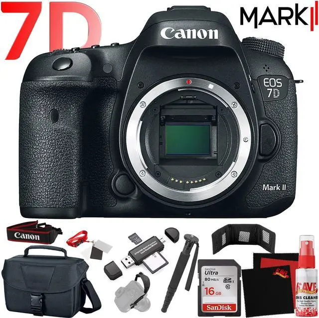 Main image of Canon EOS 7D Mark II DSLR Camera Body w (International Model) with Extra Accessory Bundle