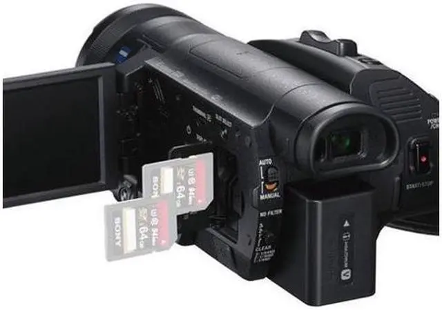 Alt view image 4 of 10 - Sony Handycam FDR-AX700 4K HD Video Camera Camcorder (Intl Model) With 128GB Memory Card + Carrying Case + HDMI Cable and more - Starter Kit