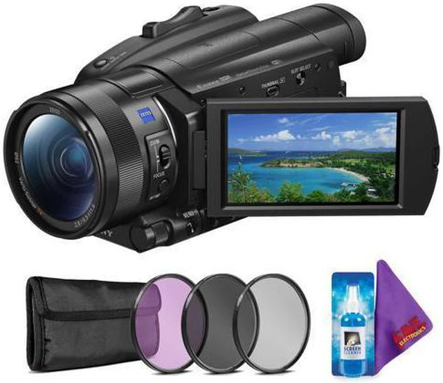 Sony FDR-AX700 4K Camcorder + Creative Filter Kit - Newegg.com