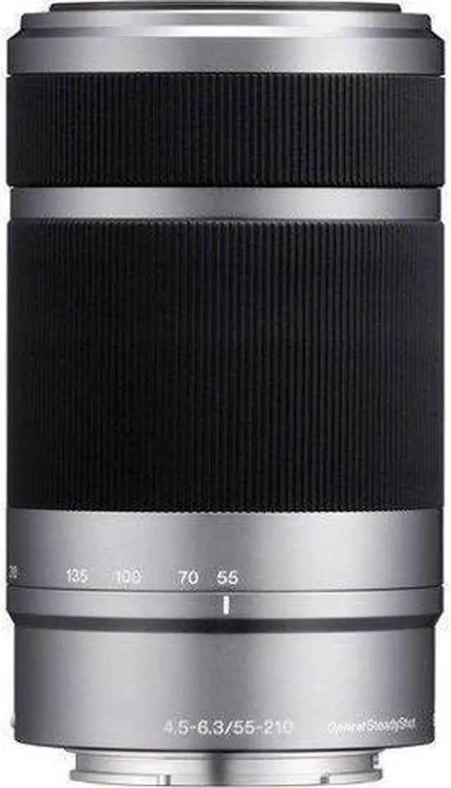 Alt view image 2 of 3 - Sony E 55-210mm (SEL55210) F4.5-6.3 OSS Lens for Sony E-Mount Cameras (Silver) With UV Filter, Cleaning Pen & CS Microfiber Cleaning Cloth
