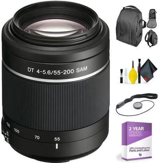 Main image of DT 55-200mm f/4-5.6 SAM Lens + Deluxe Lens Cleaning Kit (International Model)