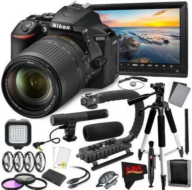 Main image of Nikon D5600 DSLR Camera with 18-140mm Lens International Version (No Warranty) Filmmaker Combo