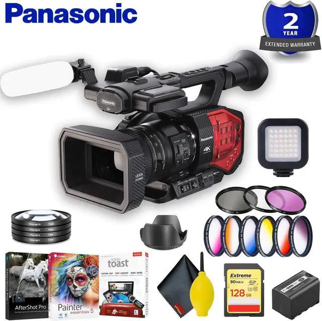 Main image of Panasonic AG-DVX200 4K Camcorder with Four Thirds Sensor and Integrated Zoom Lens Accessory Bundle w/Graduated Color Fil