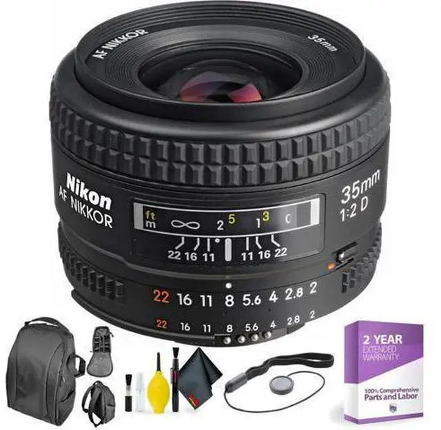 Main image of AF NIKKOR 35mm f/2D Lens + Deluxe Lens Cleaning Kit (International Model)