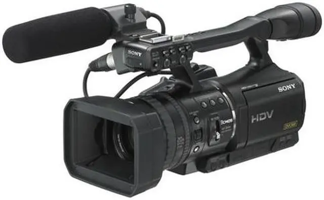Alt view image 3 of 4 - Sony HVR-V1U HDV Camcorder + Pro Accessories Bundle