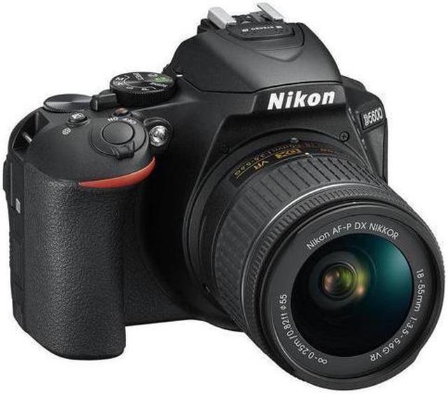 Alt view image 3 of 4 - Nikon D5600 DSLR Camera with 18-55mm VR AF-P Lens (Black) 1576 (International Model) + EN-EL14A Rechargeable Li-Ion Battery + 64GB SDXC Memory Card + Carrying Case + Deluxe Cleaning Kit Bundle
